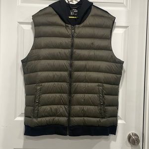 Vest with hoodie